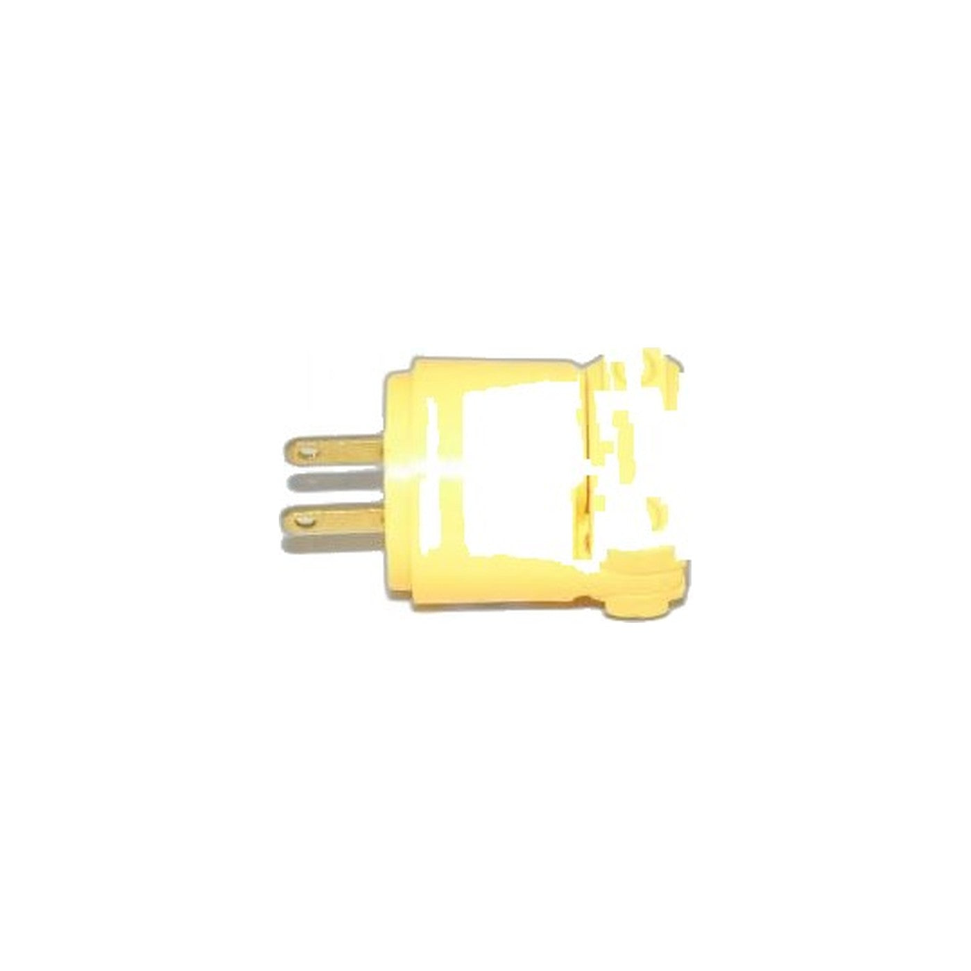 Cooper 4862 Commercial Grade 2-Wire Male Plug - Yellow, 15A/125V