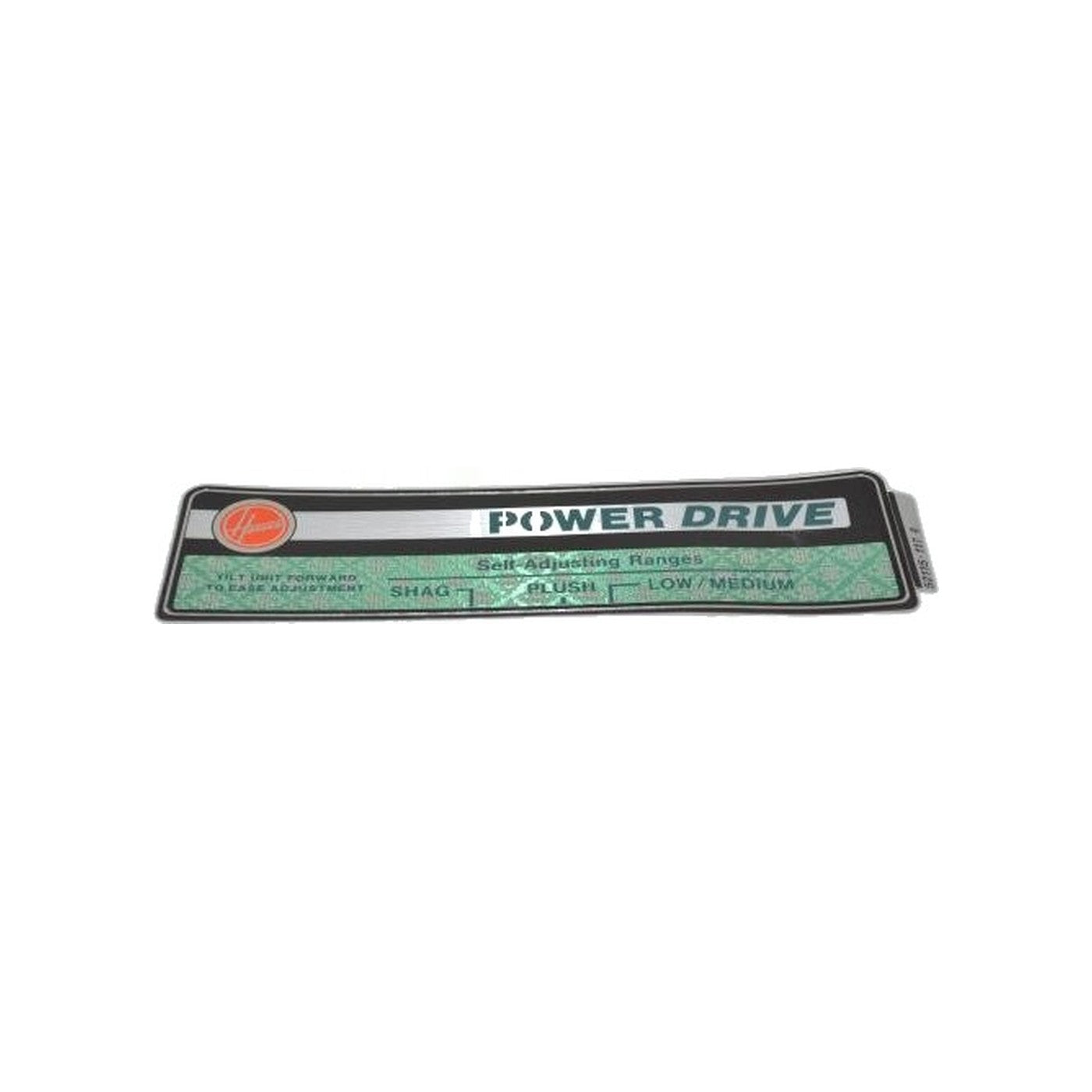 Hood Nameplate (Green) - Hoover 3105