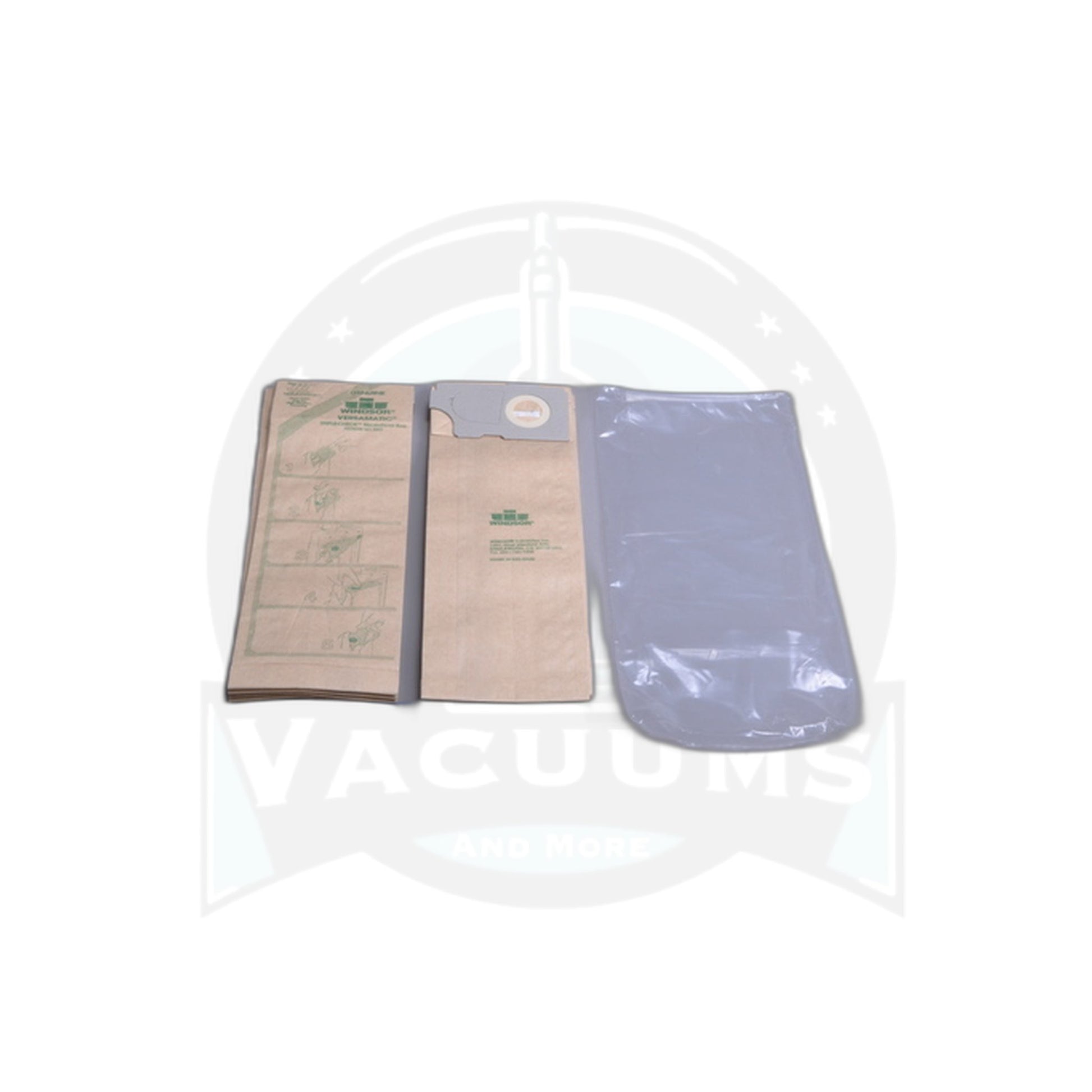 Windsor Versamatic Paper Bags (10 Pack) - Commercial Upright Replacement - Windsor