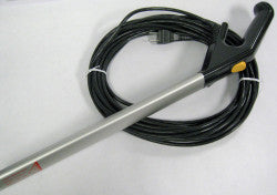 SEBO Handle with Cord - Tube and Switch for X4 and X5 (Gray Handle, Yellow Switch) - SEBO