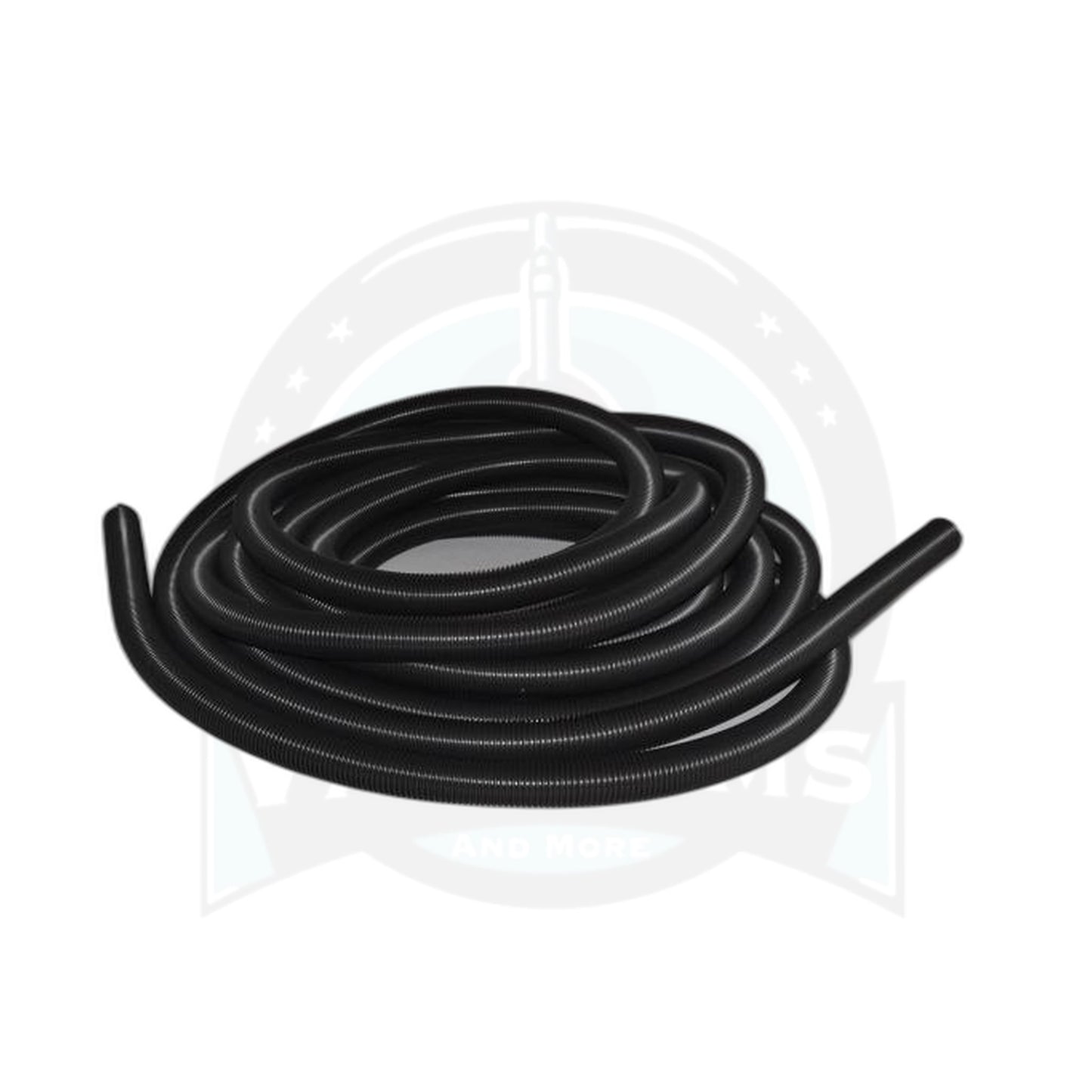 Black Crushproof Central Vacuum Hose - 1 1/4" x 50' - Vacuums and More