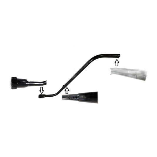 1-1/2" Ratchet Telescopic S-Wand, Black Steel, Made in Italy
