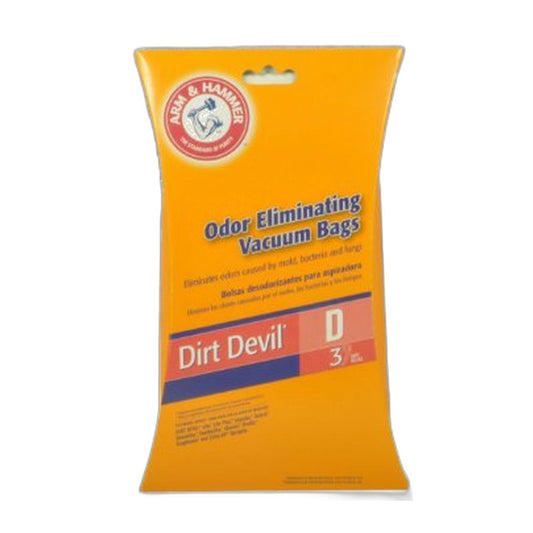 Royal & Dirt Devil Type D Arm & Hammer Paper Bags, 3-Pack