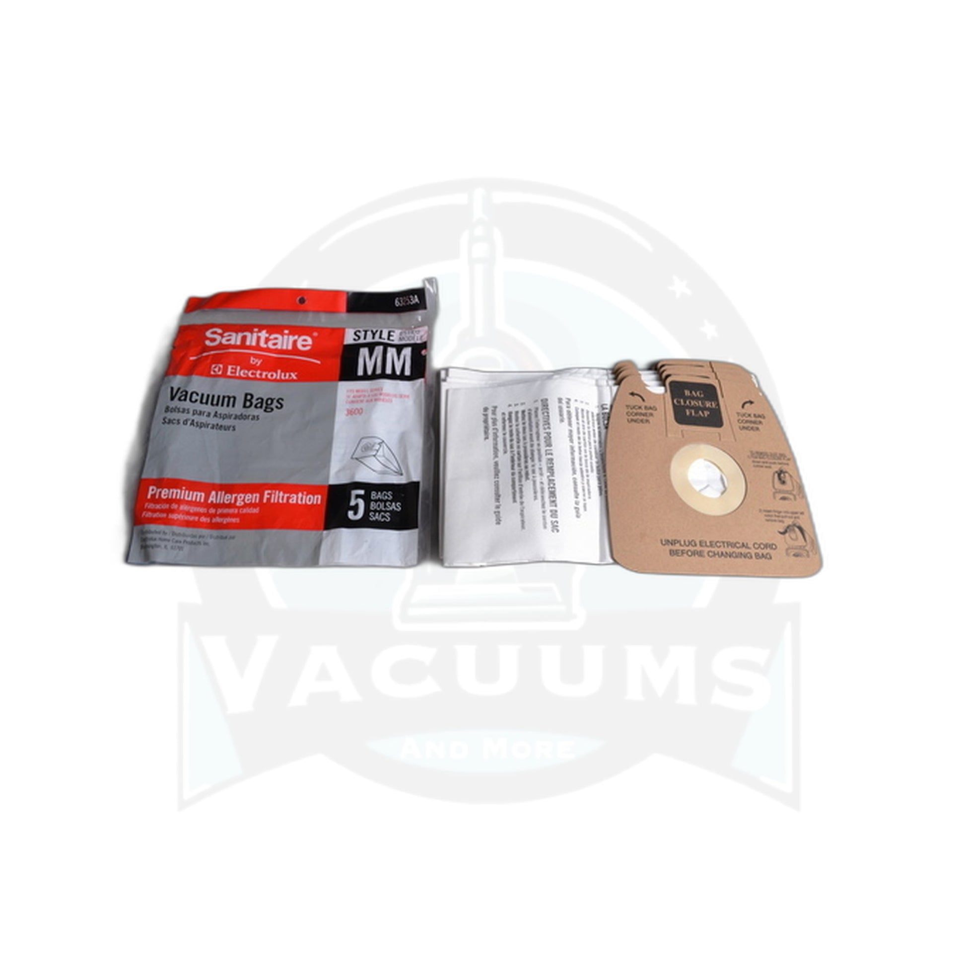 Sanitaire Style MM Arm and Hammer Odor Eliminating Vacuum Bags - 5/pk - Eureka