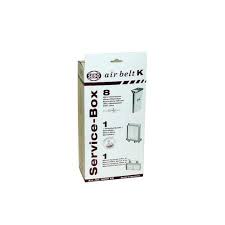 Service Box K (6-piece carton), 8 bags, microfilter, and exhaust filter - SEBO