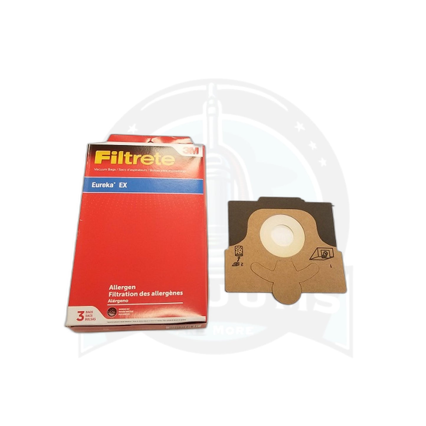 Eureka Type EX 3M Filtrete Standard Paper Vacuum Bags, 3-Pack