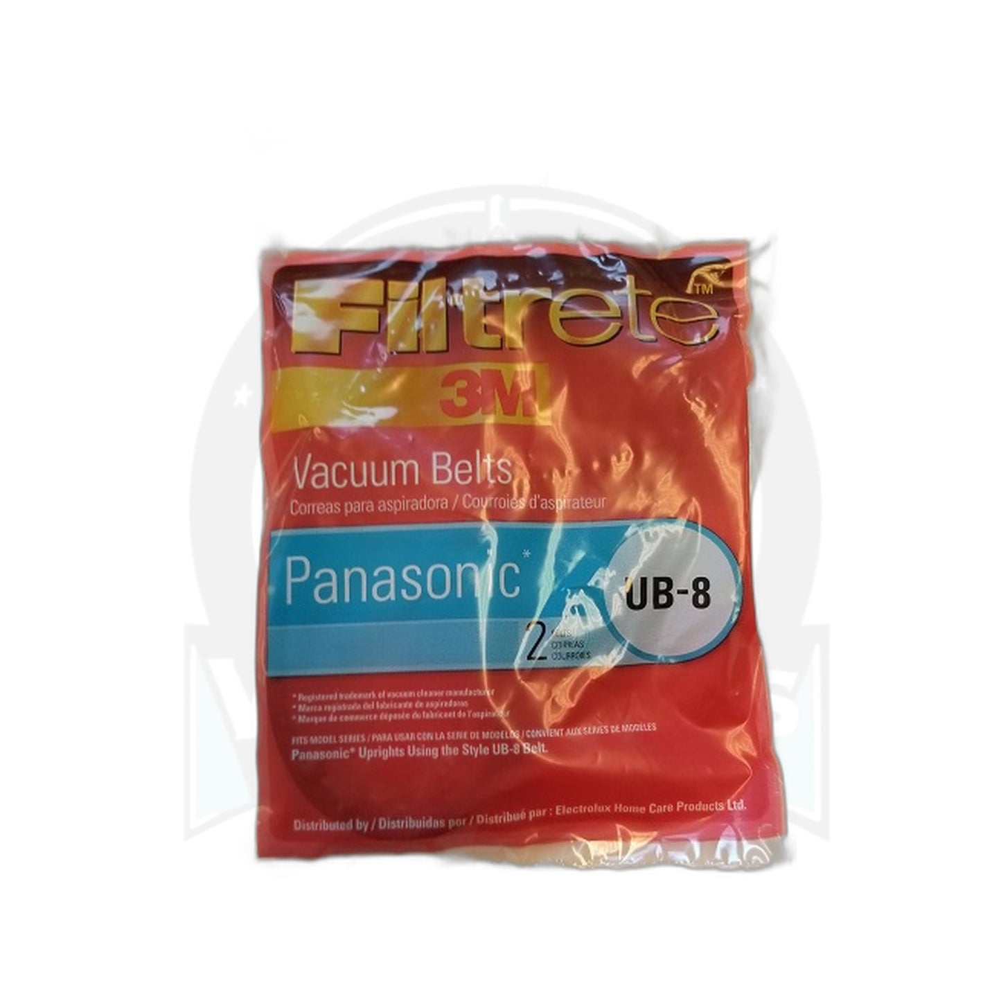 Panasonic UB8 Vacuum Belt 2-Pack for Upright Power Nozzles