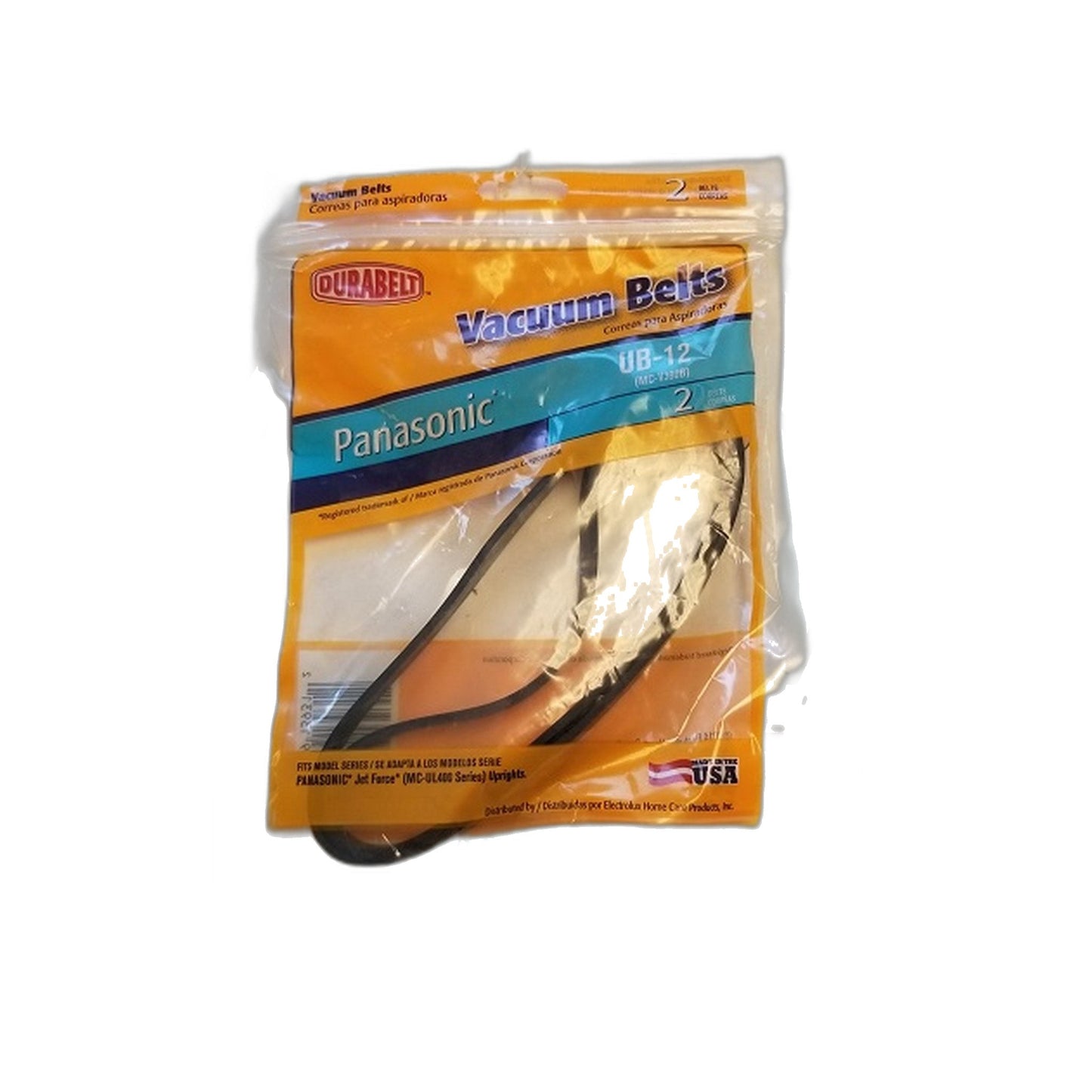 Panasonic UB-12 Vacuum Belt, 2-Pack (Fits MC-V390B)