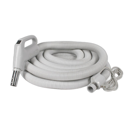 30 ft Central Vacuum Electric Hose, Corded, with 8 ft Pigtail