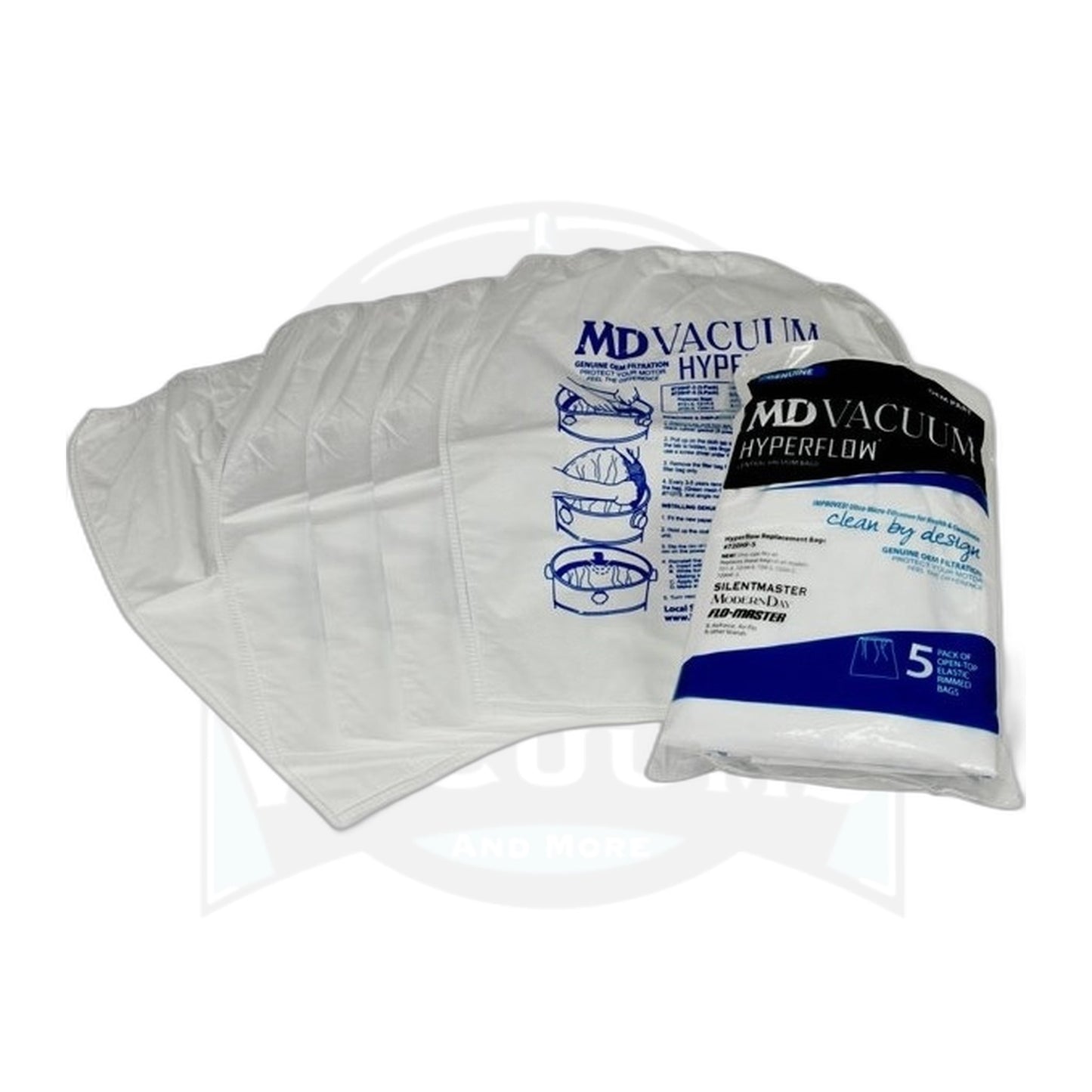 MD / HAH HyperFlow Open-Top Central Vacuum Bags 5-Pack