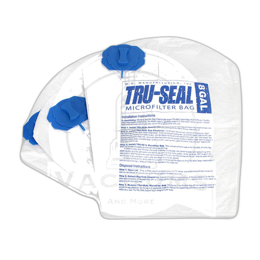 MD / HAH Tru-Seal HEPA Microfilter Central Vacuum Bags 3-Pack (8 Gal)