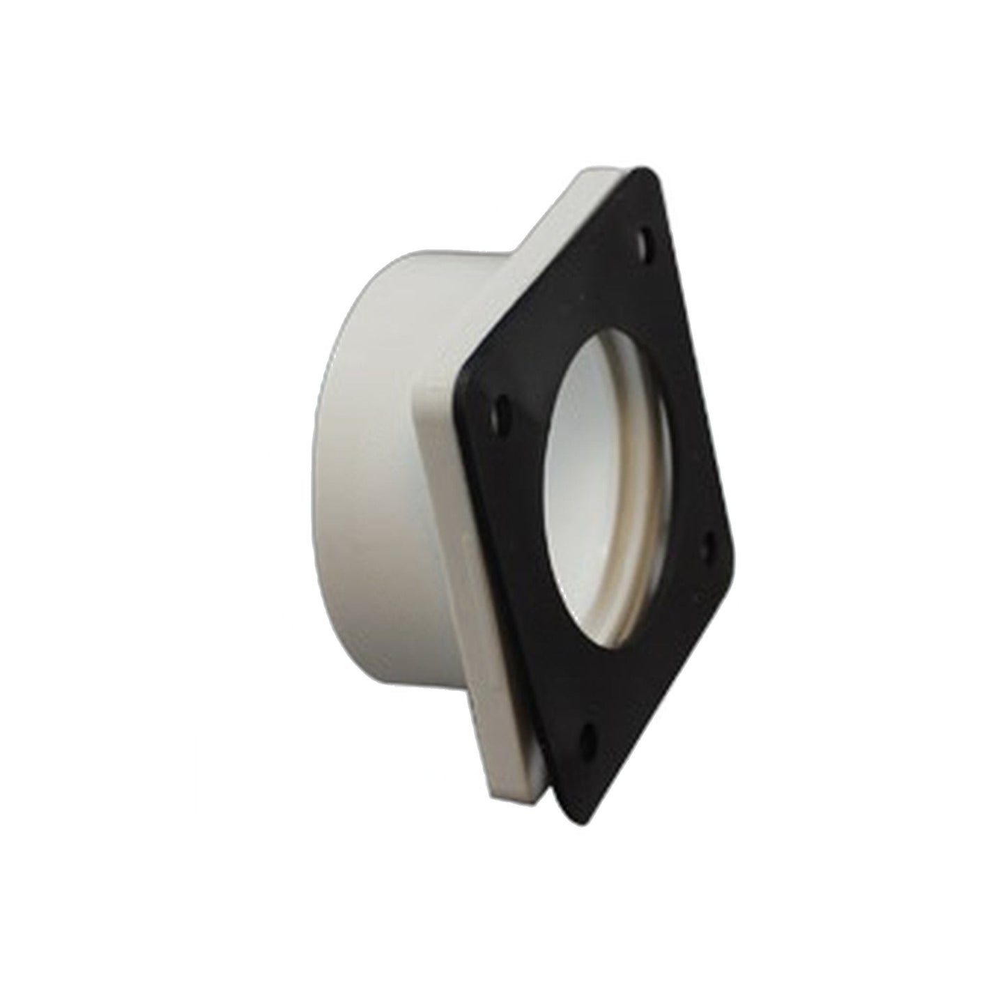 Vaculine Flanged Socket with Gasket, White - Central Vacuum (150/Case)