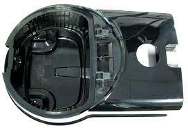 Top Casing, for D4 (black), with filter bag spring (8140ER), cover axle set (6750ER), and cover hinges with axles (8052ER) - SEBO