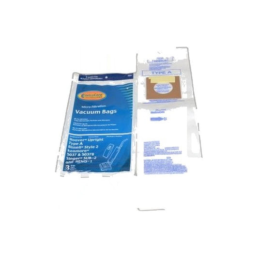Hoover Style A Upright Vacuum Bags Micro Filtration - 3 Pack