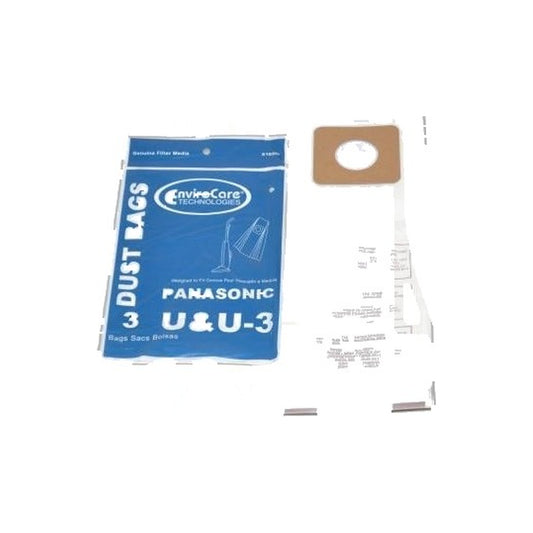 Upright Paper Bags - Panasonic U-3 - 3 Pack
