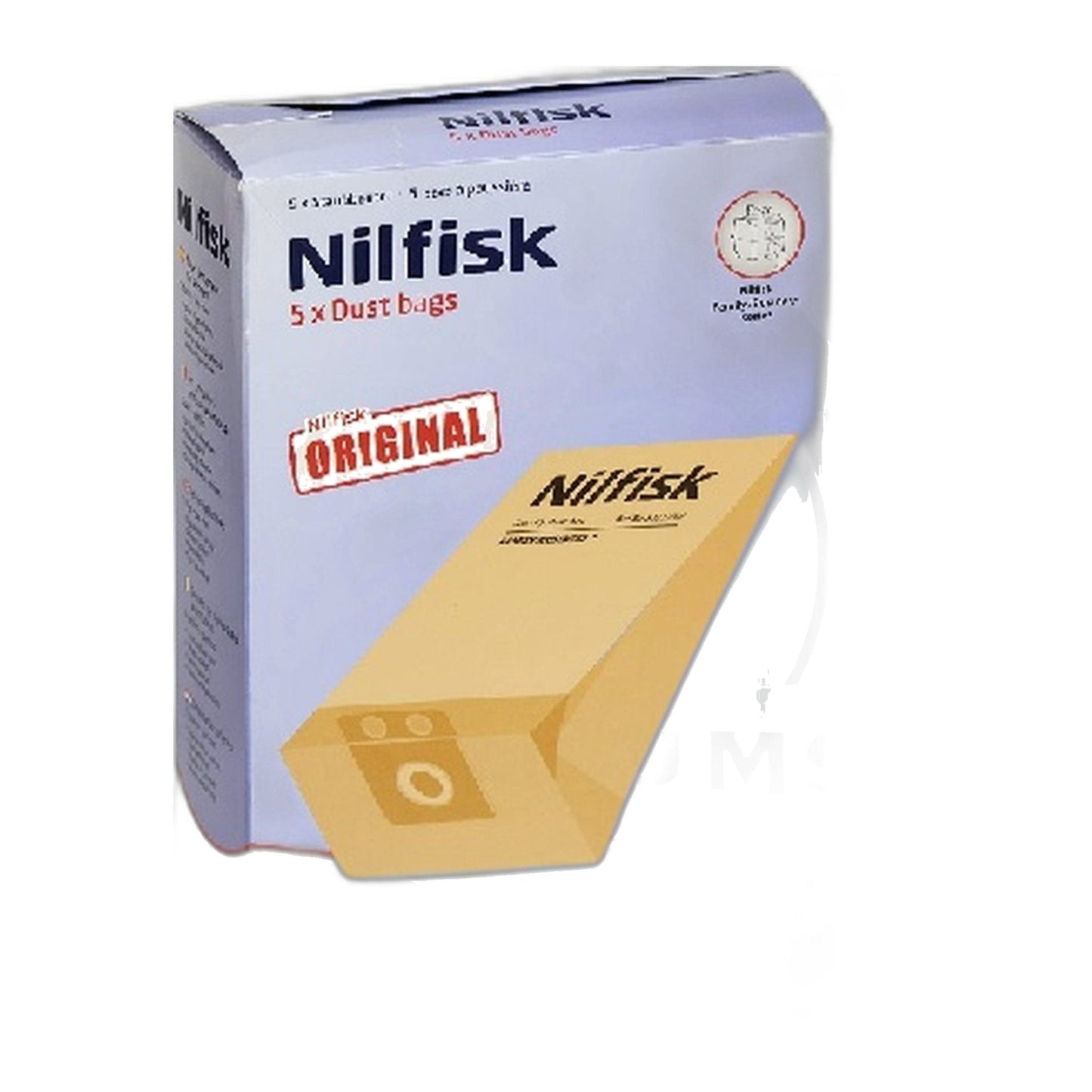 Nilfisk Family Vac & Business Vac Paper Bags (5-Pack)