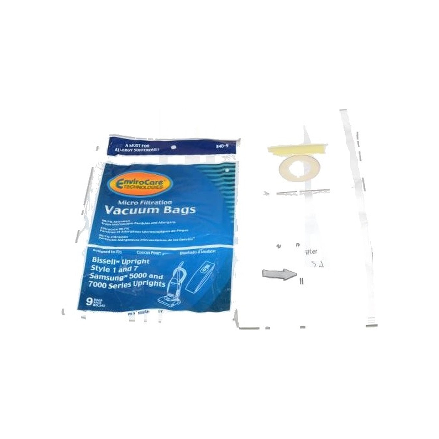 Micro Paper Bags - Bissell Style 7, 9 Pack