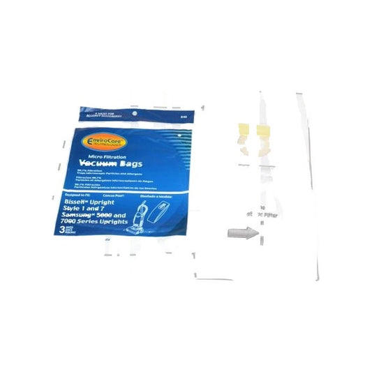 Micro Paper Bags - Bissell Style 7, 3 Pack (Envirocare Replacement)