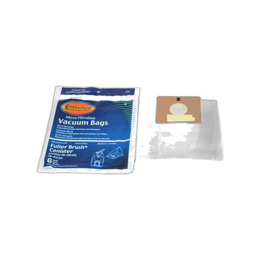 Fuller Brush Canister Replacement Bags - FB-SSCAN, FB-PTCAN, FB-PT2, 6 Pack