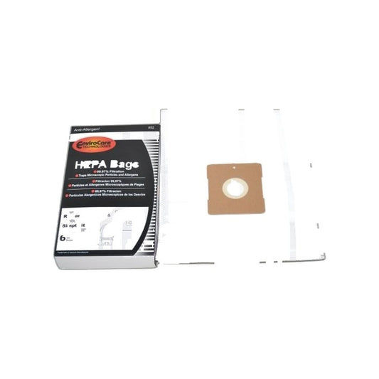 Riccar/Simplicity Type Z HEPA Bags - Moonlight, Sunburst, Jack & Jill, 6 Pack