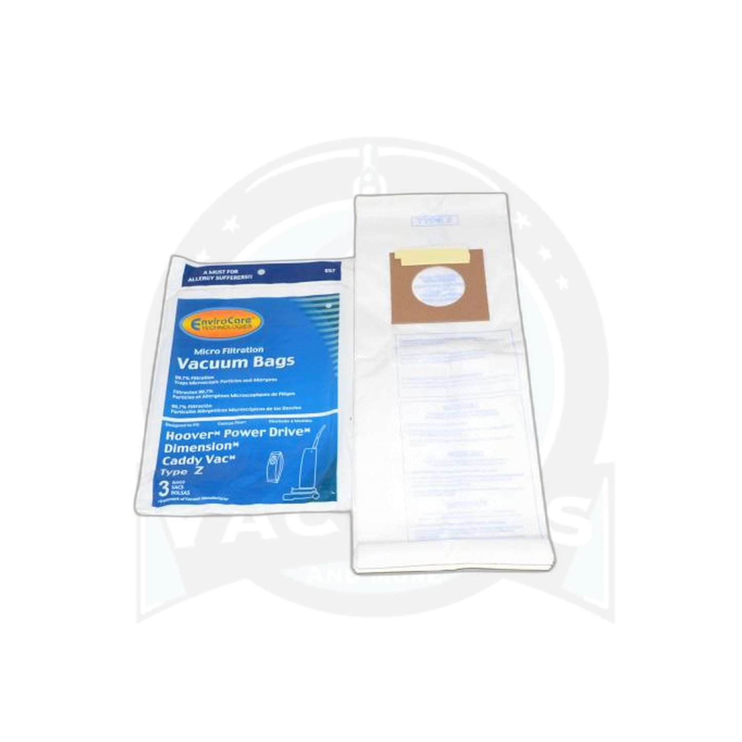 Hoover Style Z Upright Vacuum Bags Micro Filtration - 9 Pack - Hoover