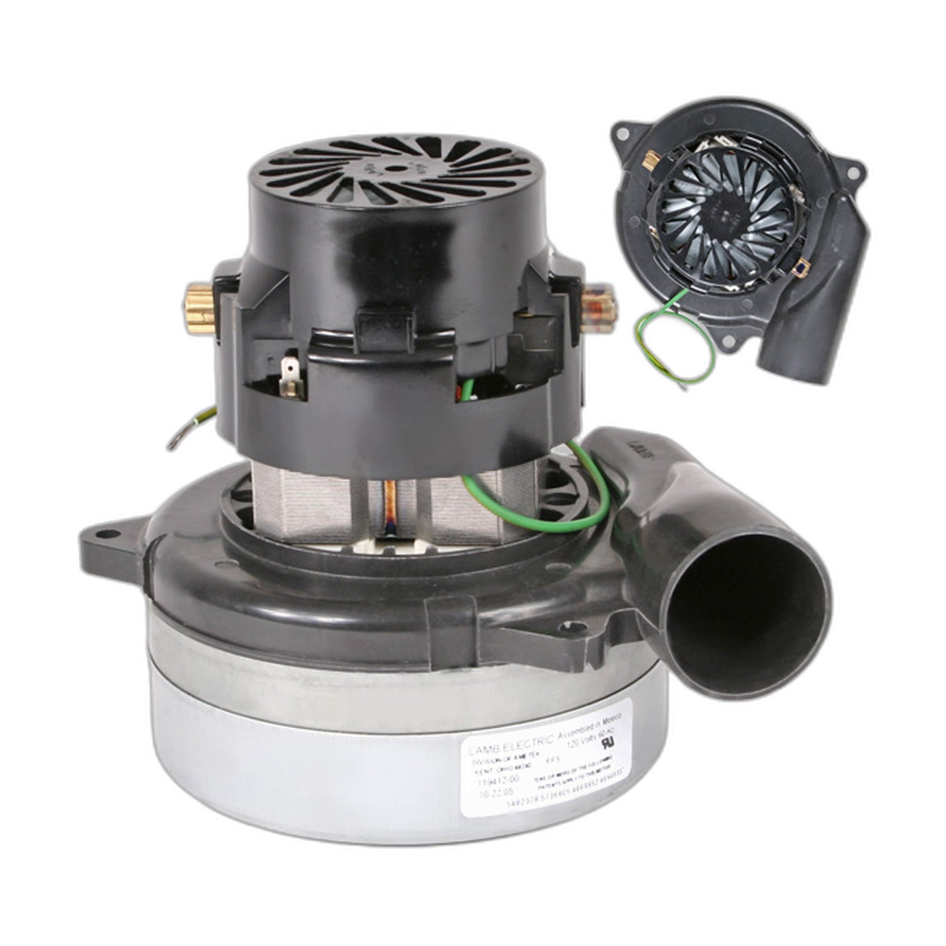 Lamb Ametek 119412 Central Vacuum Motor with Wire Set