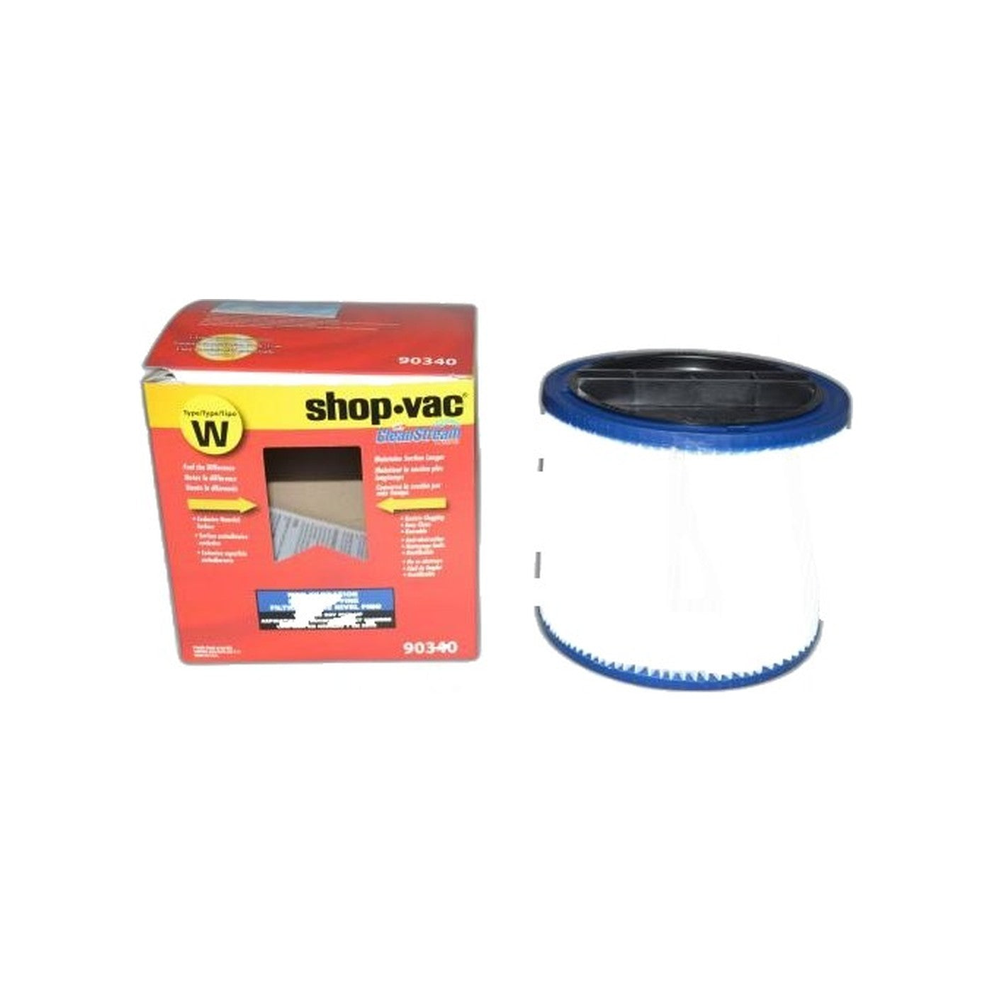 Shop-Vac CleanStream HEPA Cartridge Filter - 5 Gallon and Above (Reusable)