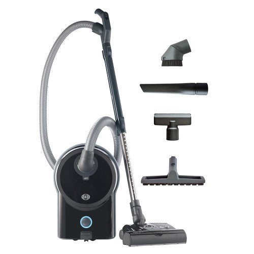 AIRBELT D4 Premium, with dual-control handle, ET-1, and parquet brush (black) - SEBO