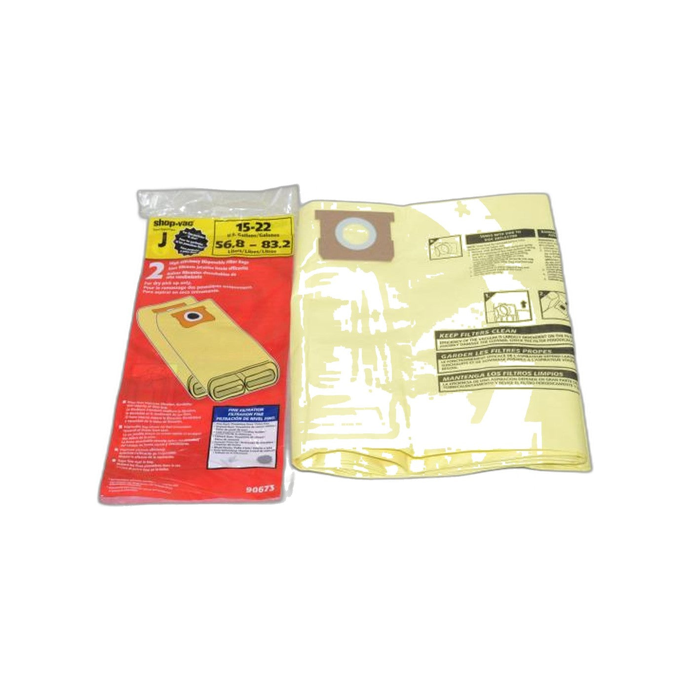 Shop-Vacuum Drywall Vacuum Paper Bags - 16-22 Gallon, 2 Pack
