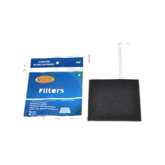 Kenmore CF-1 Canister Vacuum Secondary Foam Filter, 2-Pack