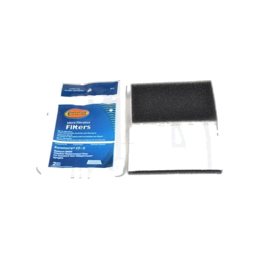 Kenmore CF-3 Upright Vacuum Foam Filter, 2-Pack
