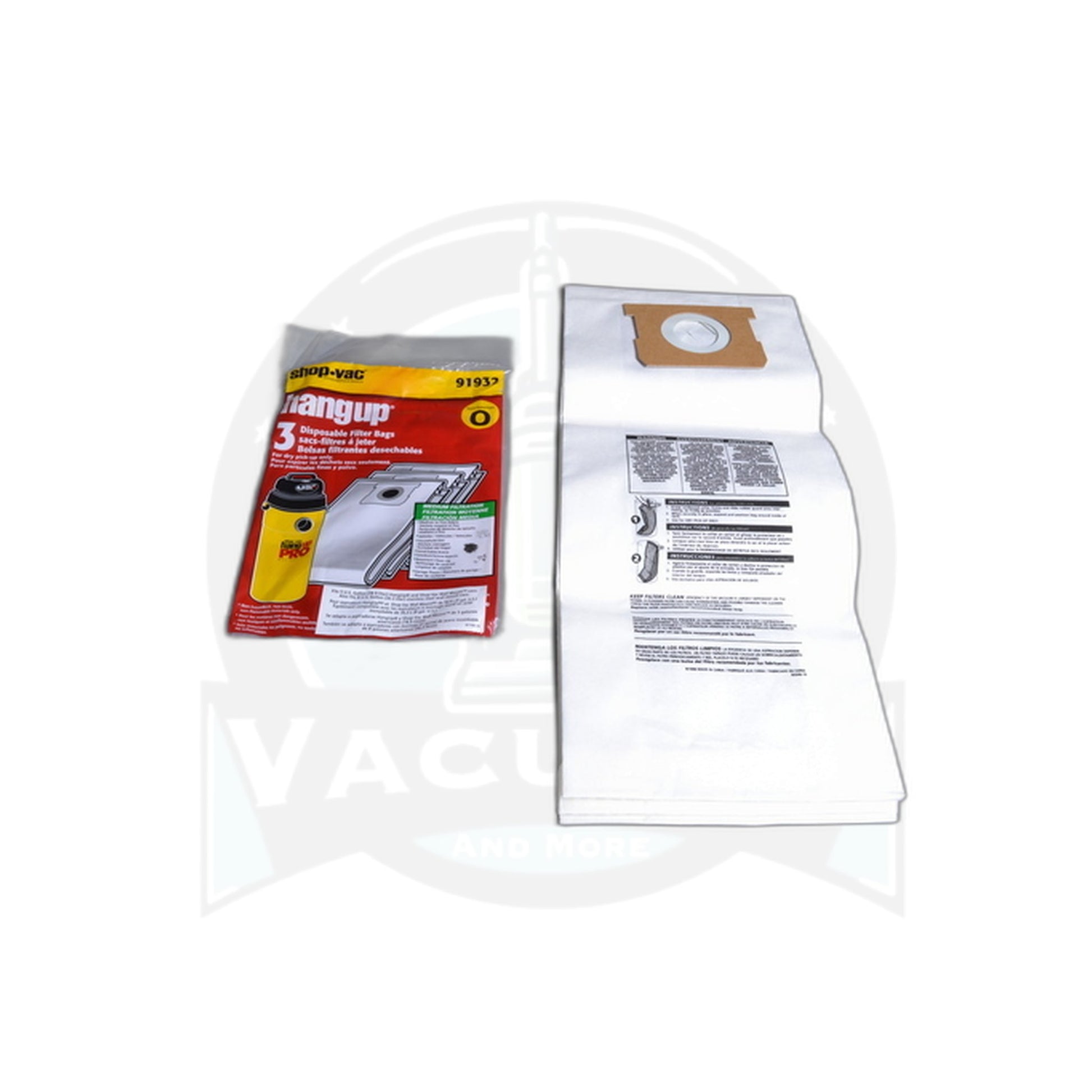 Type O Paper Bags - Shop-Vac Hang-Up 5-Gallon (3-Pack) - Shop-Vac