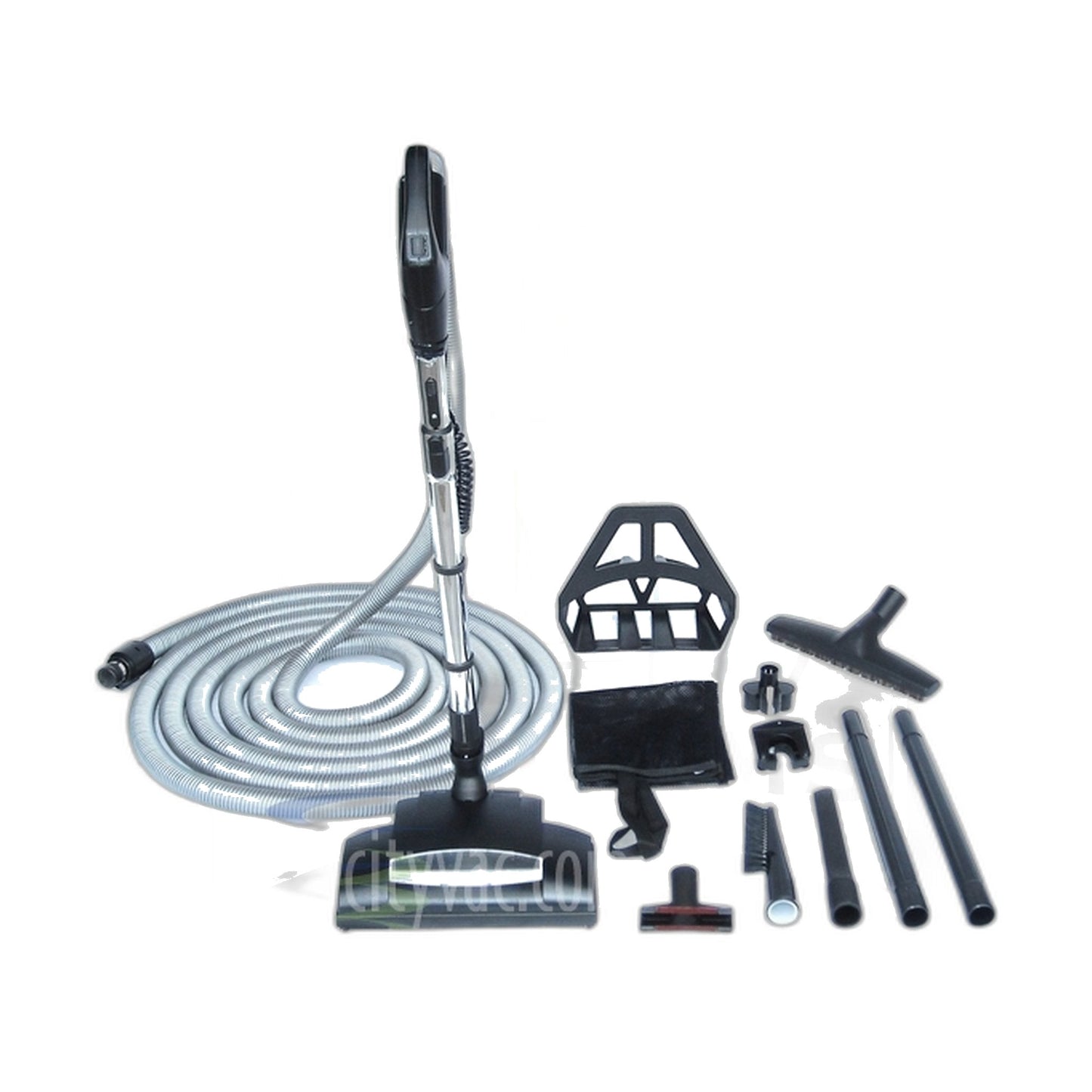 Plastiflex Chateau Central Vacuum Kit with Pigtail & DC Conversion - Wessel EBK340, QDC, Floor Tool, Crev, Uph Tool