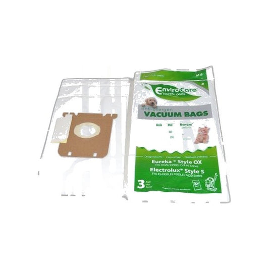 Electrolux Oxygen Canister Allergen Paper Bags - 3 Pack