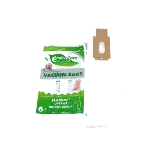 Hoover Allergen Paper Bags - BH55500 - 6 Pack - Onepower Series