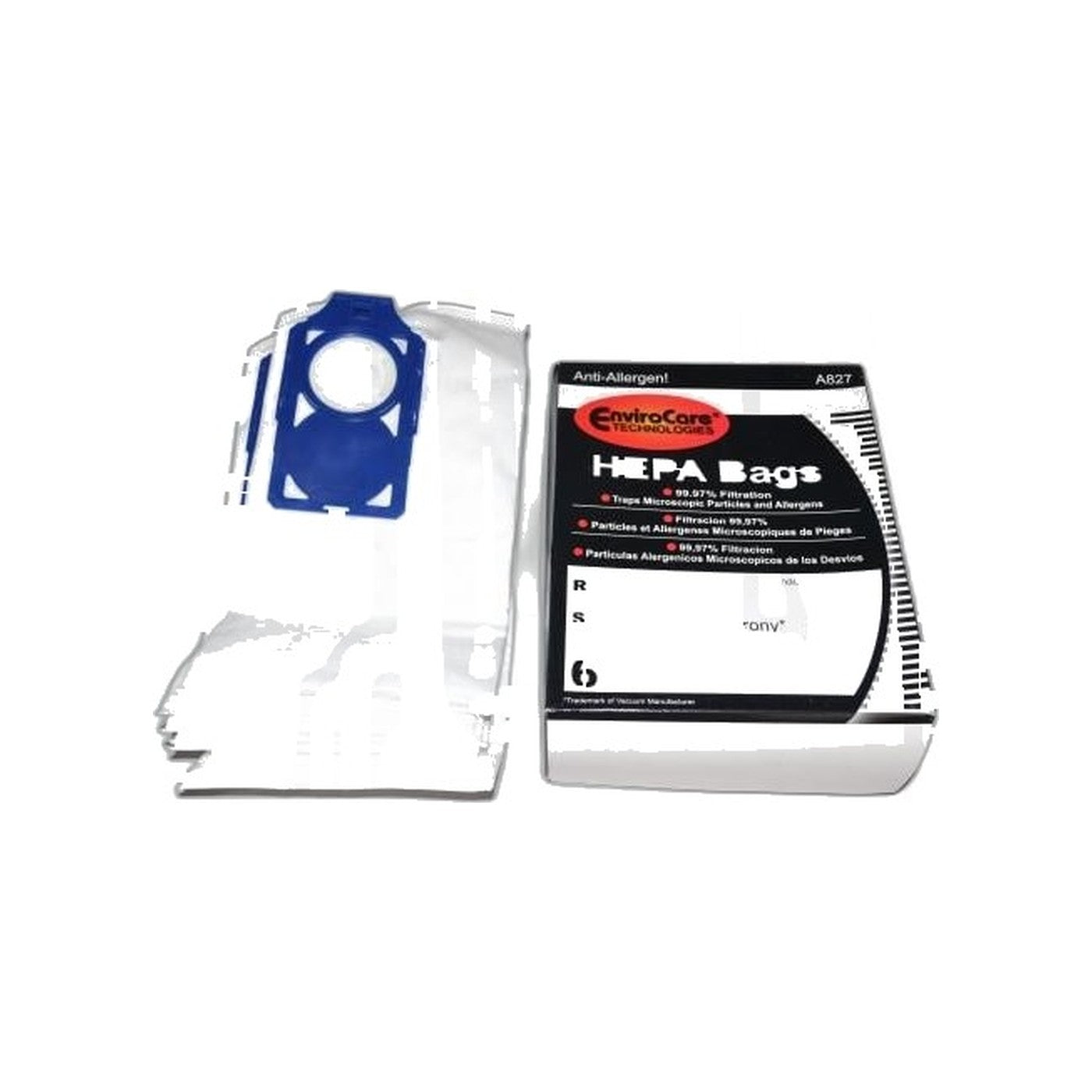 Riccar Paper Bags - 6 Pack-Brillance R30, Simplicity S30 - With Blue Docking System