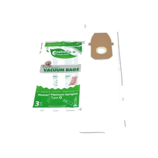 Hoover Style Q Vacuum Bags Allergen Filtration - 3 Pack