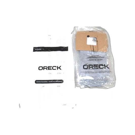 Oreck Buster B Odor-Fighting Charcoal Bags 12-Pack with Motor Filter
