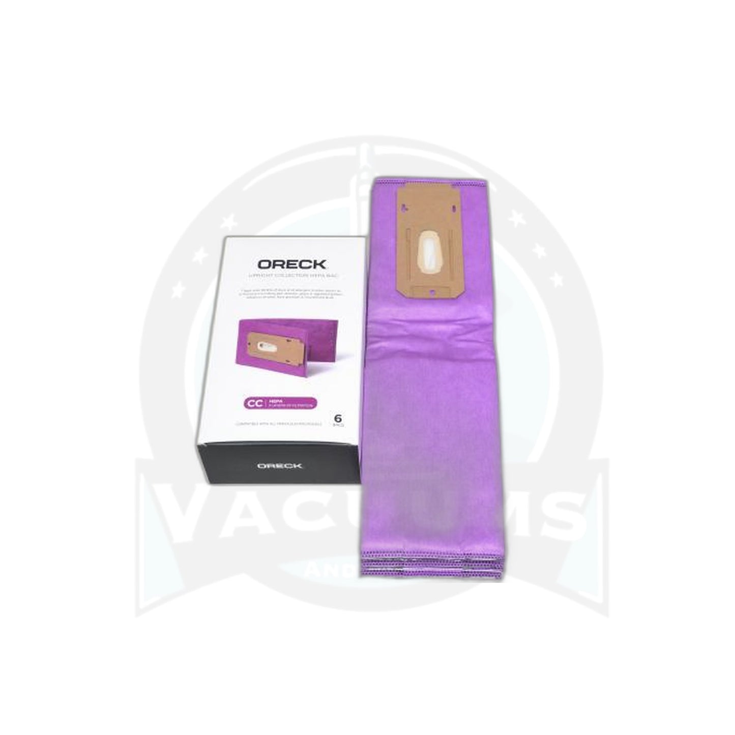 Oreck CC HEPA Filtrete Paper Bags - 6 Pack