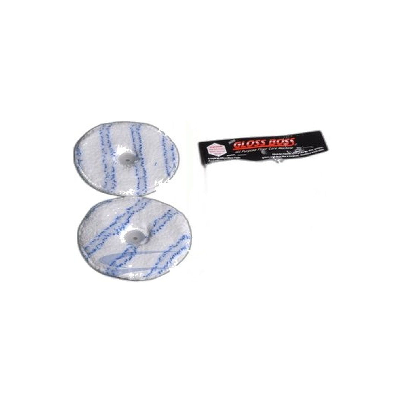 Pullman Gloss Boss Microfiber Pads - 5 1/2" Diameter, 2 Pack