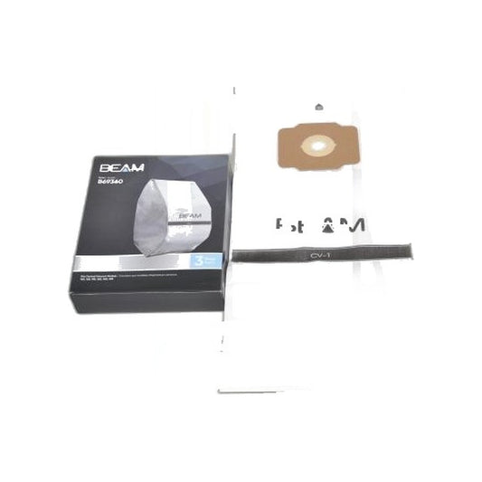 Paper Bags 3-Pack - Beam BU165 Central Vacuum
