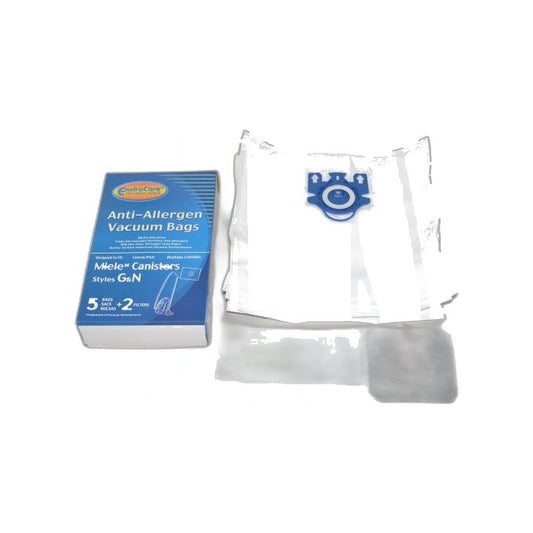 Miele Style G and N Plastic Collar Allergen Paper Bags-miele - 5 Pack