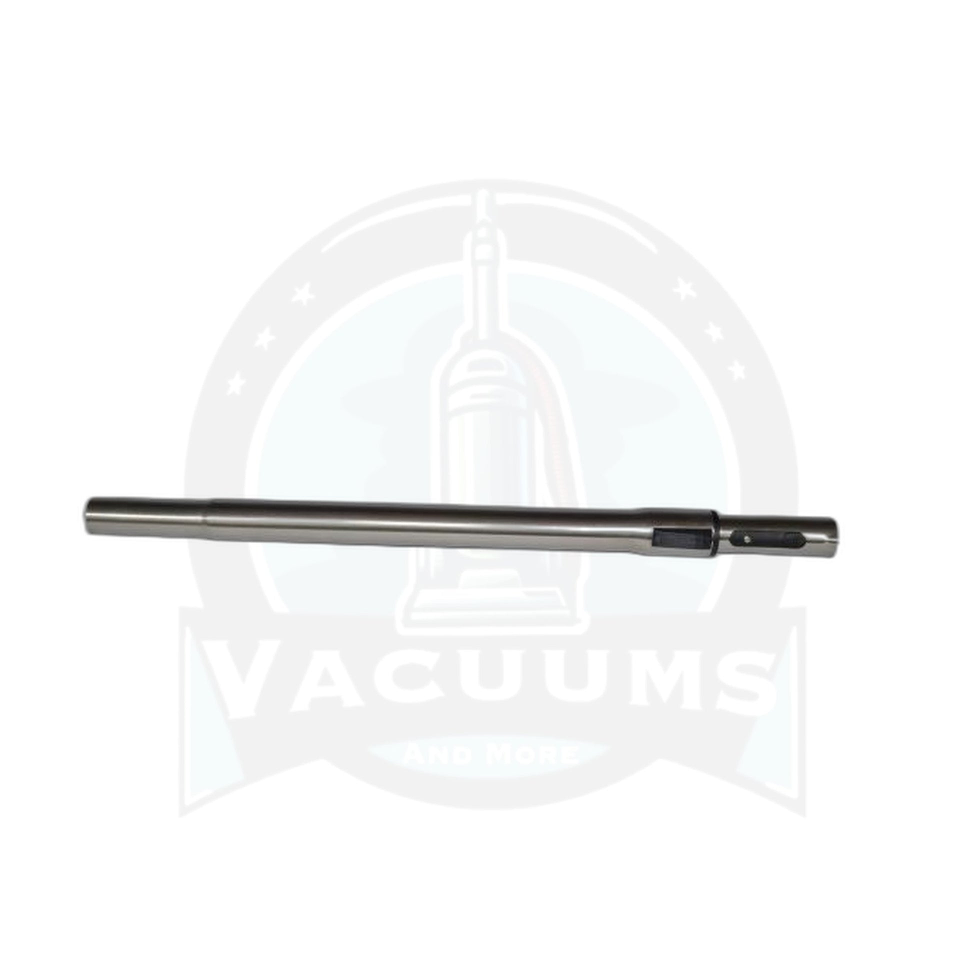 Stainless Steel Telescopic Wand with Button Lock Upper & Friction Fit Lower - 1 1/4" - Vacuums and More