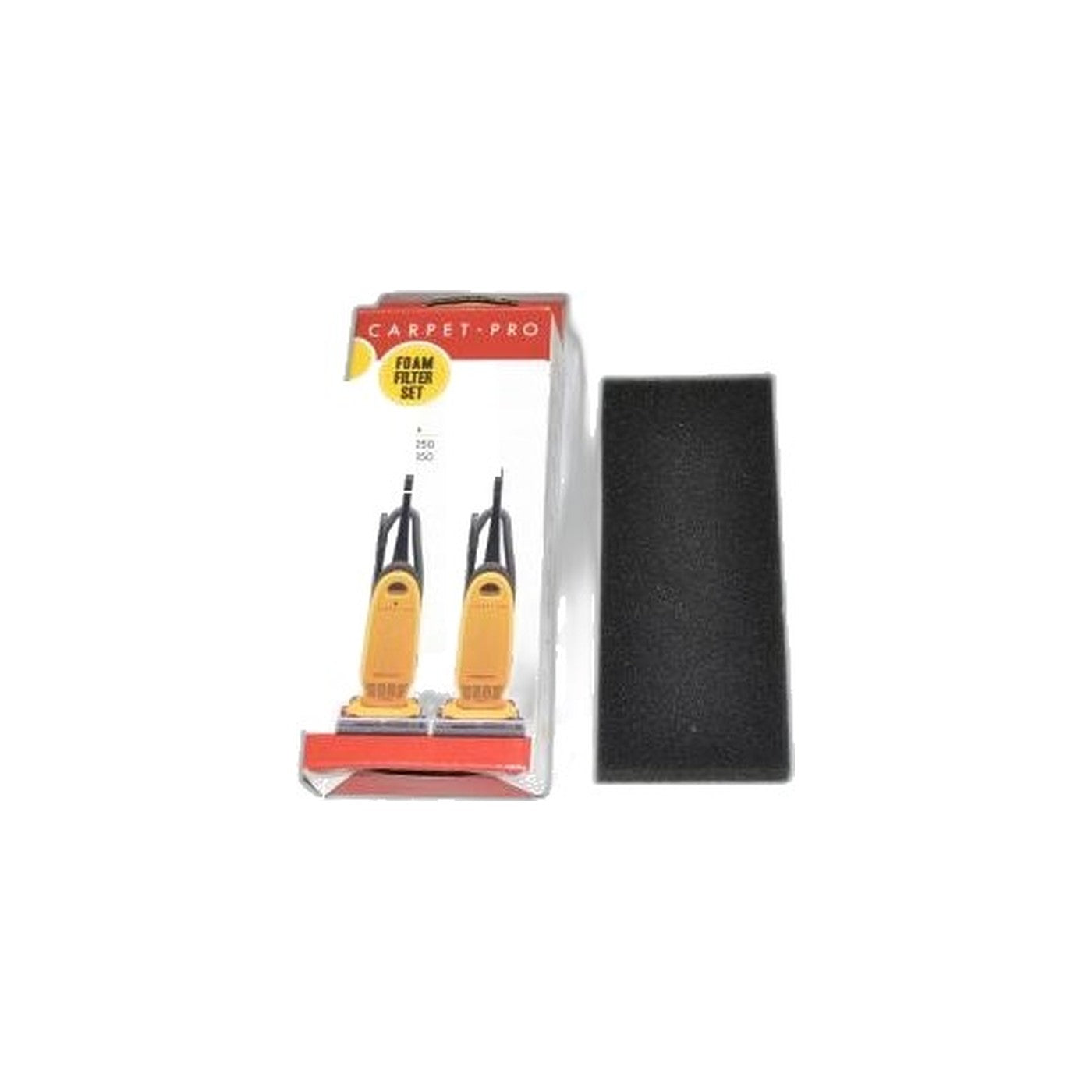 Carpet Pro Filter Set - Cpu-250, 1 Pre, 1 Secondary - Fits Fuller Brush Ezm