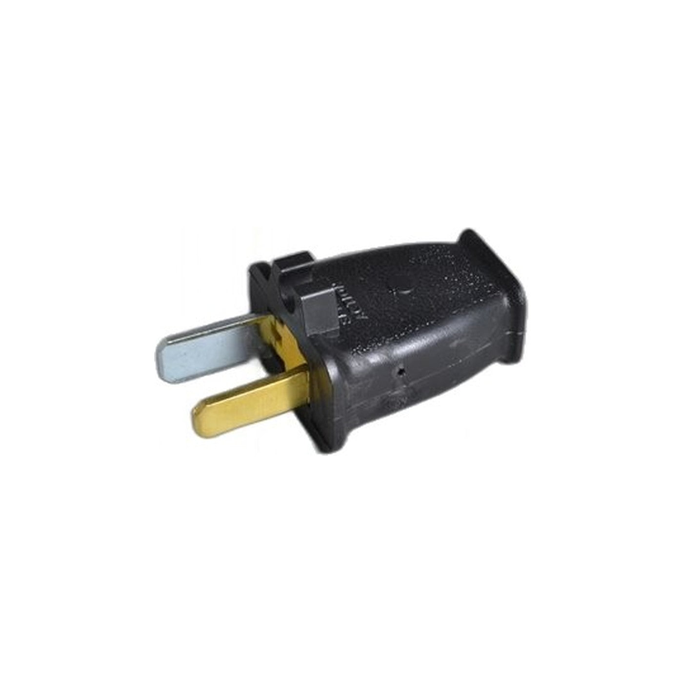 Black Male Plug with Sta-Tite Grip