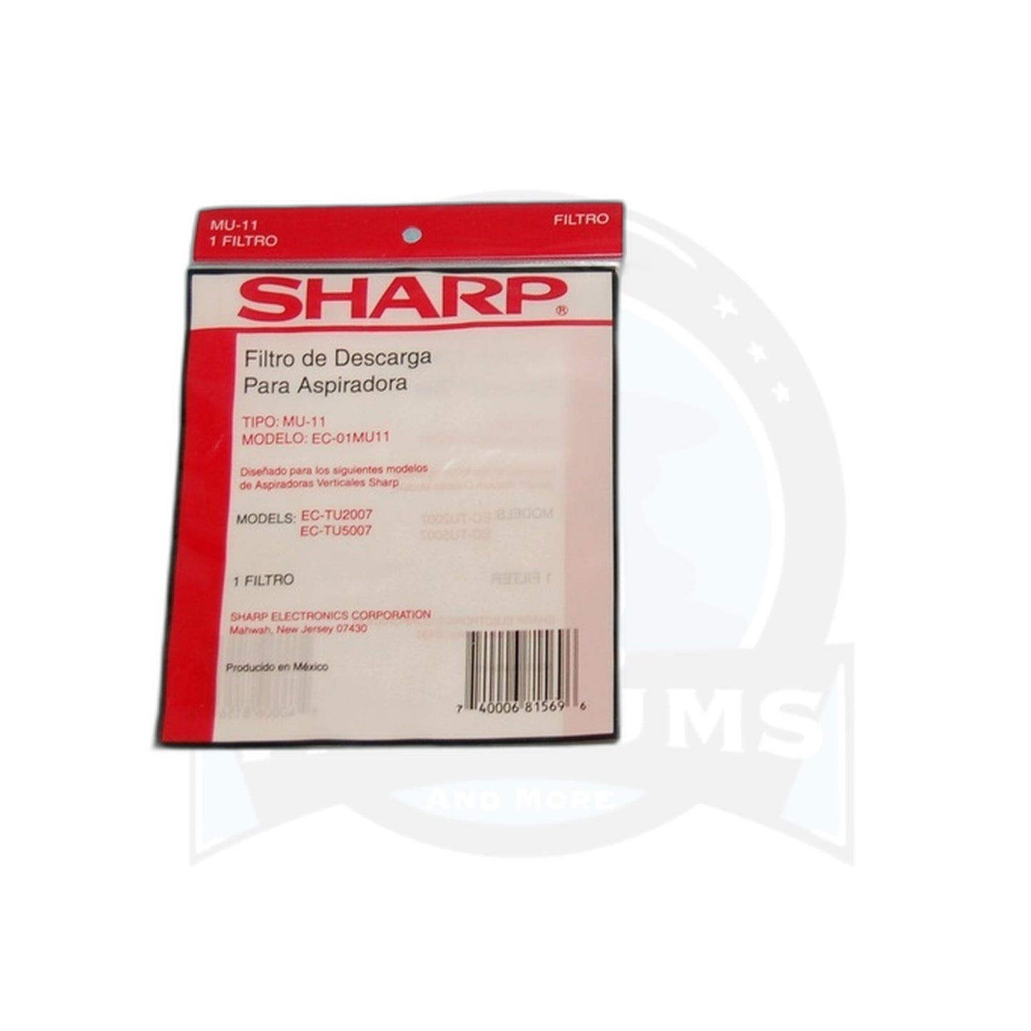 Sharp EC-TU2007/5007 Vacuum Exhaust Filter - Sharp