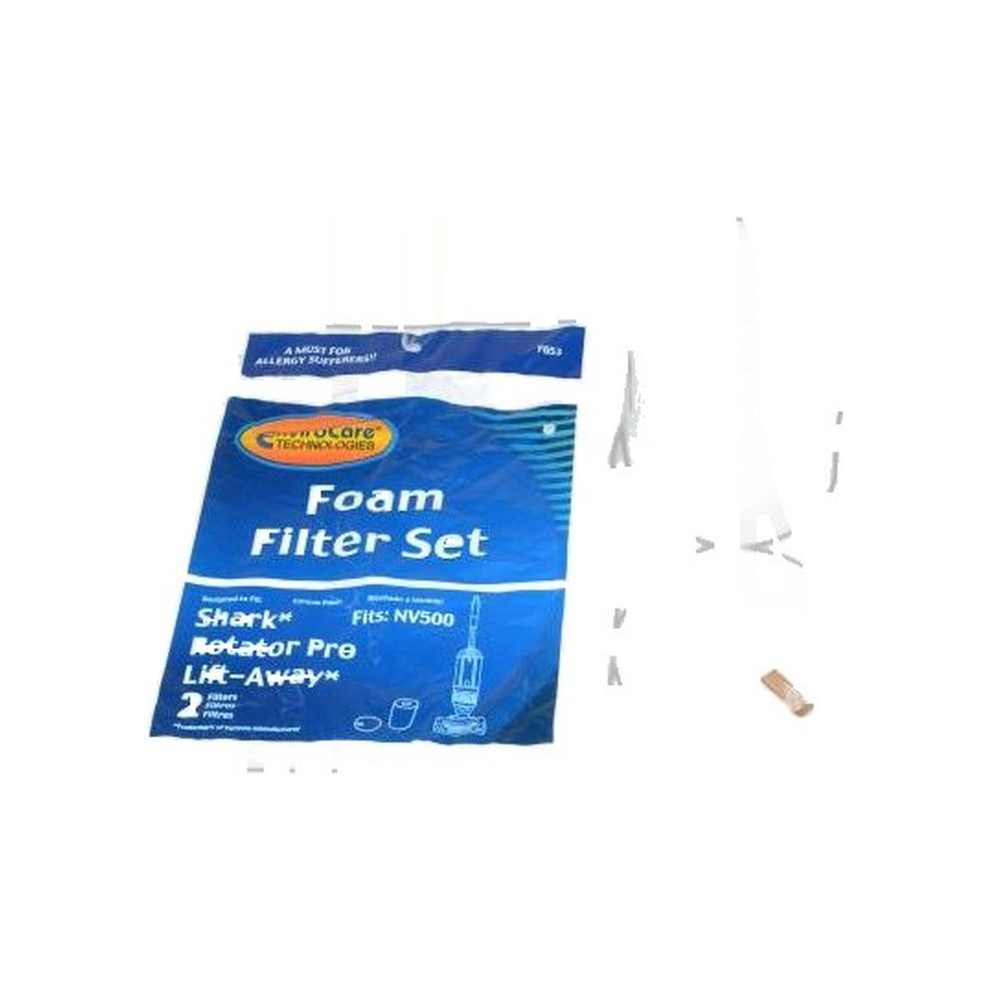 Shark NV500 Bagless Upright Foam Filter Set, 2-Pack