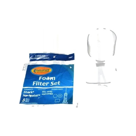 Shark Navigator NV42 Upright Vacuum Foam Filter, 3-Pack