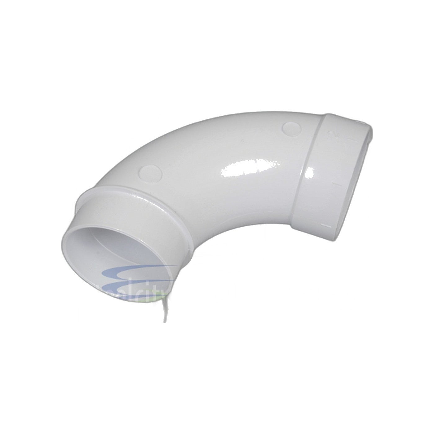 Central Vacuum 90-Degree Sweep Elbow - Standard Fitting