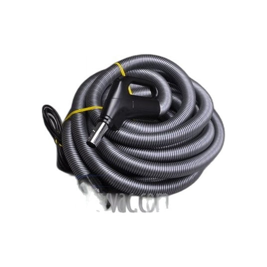 Central Vacuum 35' Electric Hose - Gas Pump Handle, Pigtail, Black